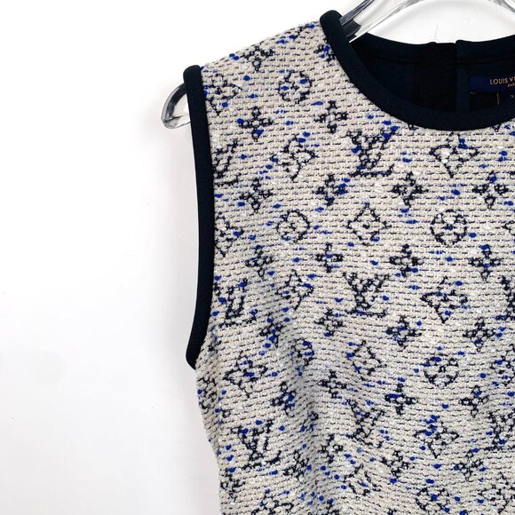 Louis Vuitton Colorblock Monogram Jacquard Sleeveless Dress - Picture 3 of 8